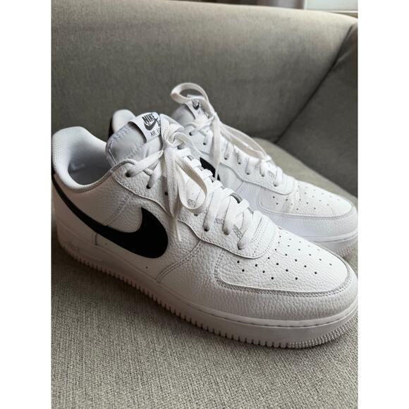 Nike Air Force 1 White Black 2020 CT2302-100 Men’s Size 14 Preppy